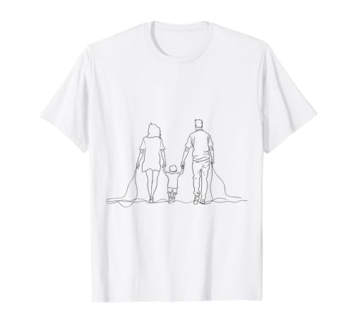 Mutter Vater Sohn Kind Familie Muttertag Vatertag T-Shirt von MamaPapa Design