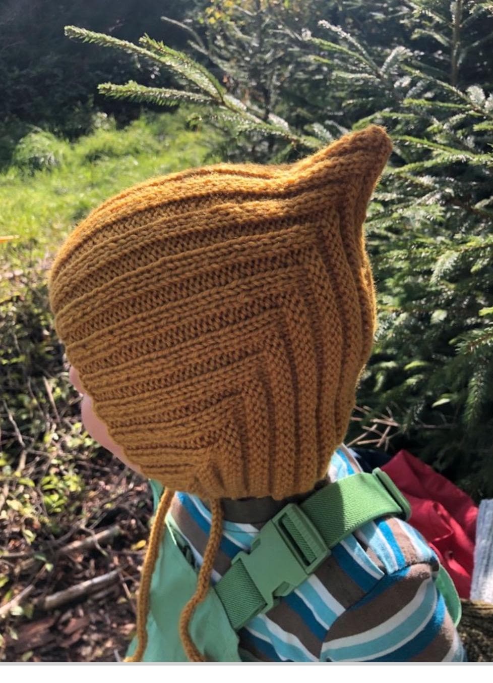 Pixiemütze Gestrickt Aus Merinowolle Kindermütze Strickmütze Für Babys Und Kinder Zwergenmütze Zum Binden Wintermütze Handgestrickt von MamaSchaetze