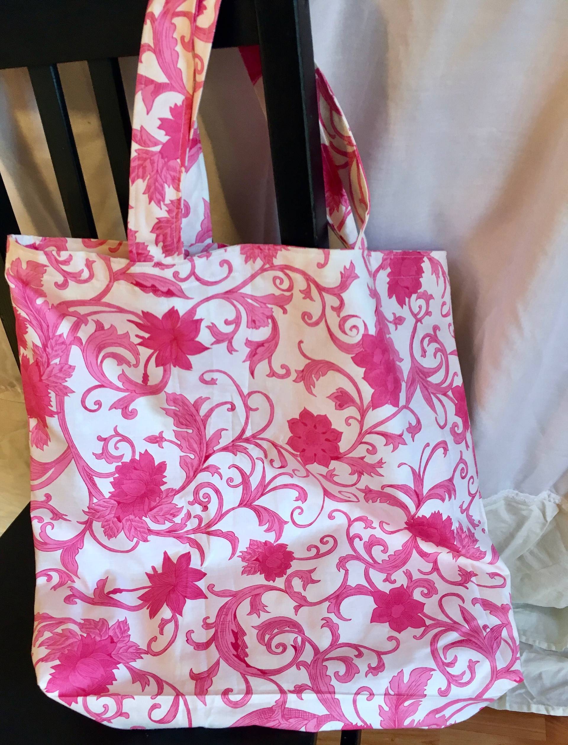 Einkaufstasche Pink Floral Einkaufstasche Pink Floral von MamaSewColorful