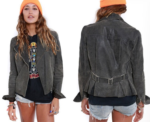 Erstaunliche Vintage 80Er Jahre Echtleder Rocker Jacke Erstaunliche Vintage 80Er Jahre Echtleder Rocker Jacke von MamaVava