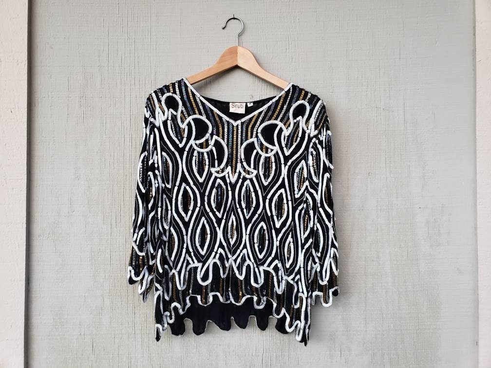 Vintage 80Er Jahre Pailletten Top Vintage 80Er Jahre Pailletten Top von MamaVava