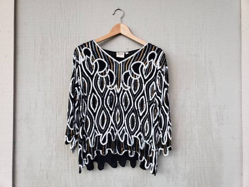 Vintage 80Er Jahre Pailletten Top Vintage 80Er Jahre Pailletten Top von MamaVava