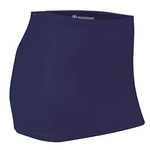 Mamaband Nierenwärmer zum Warmhalten des Nieren- und Hüftbereichs & für die Schwangerschaft – Elastischer Hüftwärmer und Shirtverlängerung in Dunkelblau 32-38 von mama band