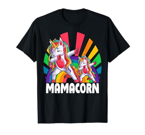 Damen Einhorn Dabbing Mamacorn T-Shirt Damen Einhorn Dabbing Mamacorn T-Shirt von Mamacorn Muttertag Geschenkidee