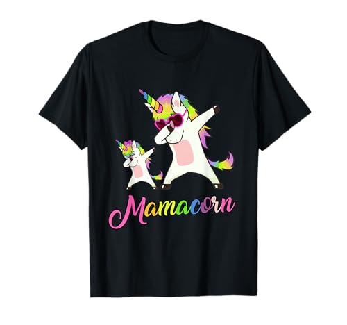 Mamacorn Lustiges Einhorn Mama Einhorn Mädchen und Mutter T-Shirt von Mamacorn Dadacorn Unicorn Mom & Dad BrightWay Art