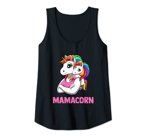Damen Mamacorn - Mutter-Tochter-Einhörner Tank Top von Mamacorn und Dadcorn