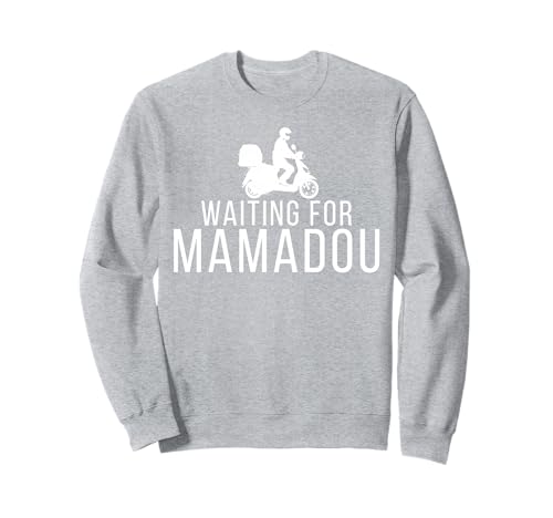 Lustiges Geschenk von Waiting for Mamadou mit Essenslieferung in NYC für Herren und Damen Sweatshirt von Mamadou Funny Food Delivery NYC