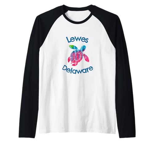 Lewes Delaware Beach Rustikale Wasserfarbe Unechte Schildkröte Raglan Lewes Delaware Beach Rustikale Wasserfarbe Unechte Schildkröte Raglan von Mamaknows Lewes Delaware