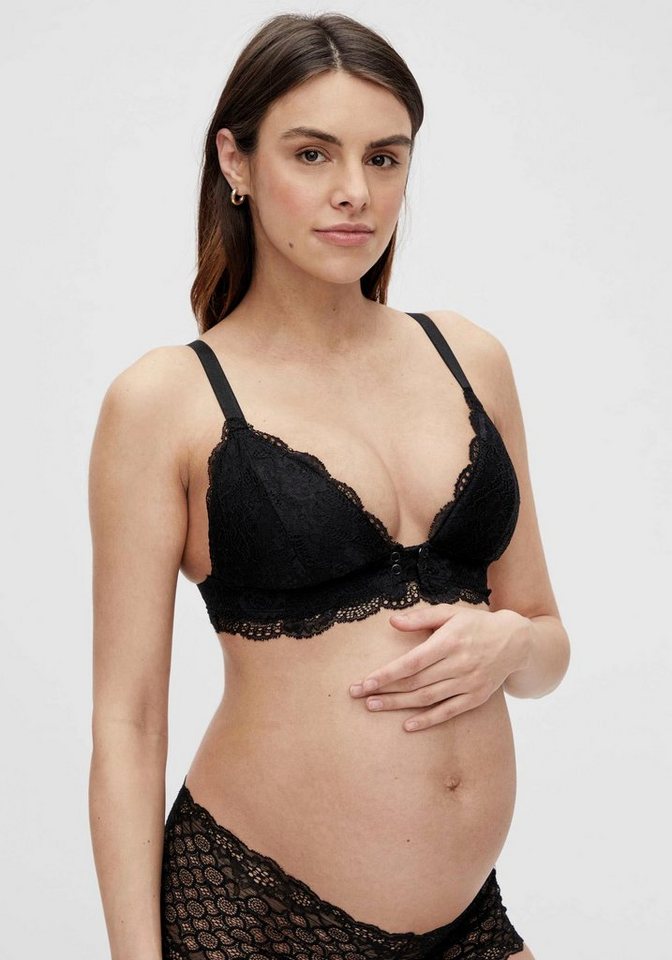 Mamalicious Schwangerschafts-BH MLZENINA LACE NURSING BRA A. NOOS mit Zierknöpfen am Dekolleté von Mamalicious