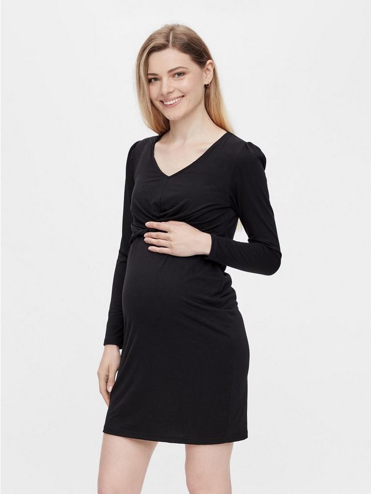 Mamalicious Shirtkleid (lang) MLMACY L/S JERSEY ABK DRESS 2F A. NOOS von Mamalicious