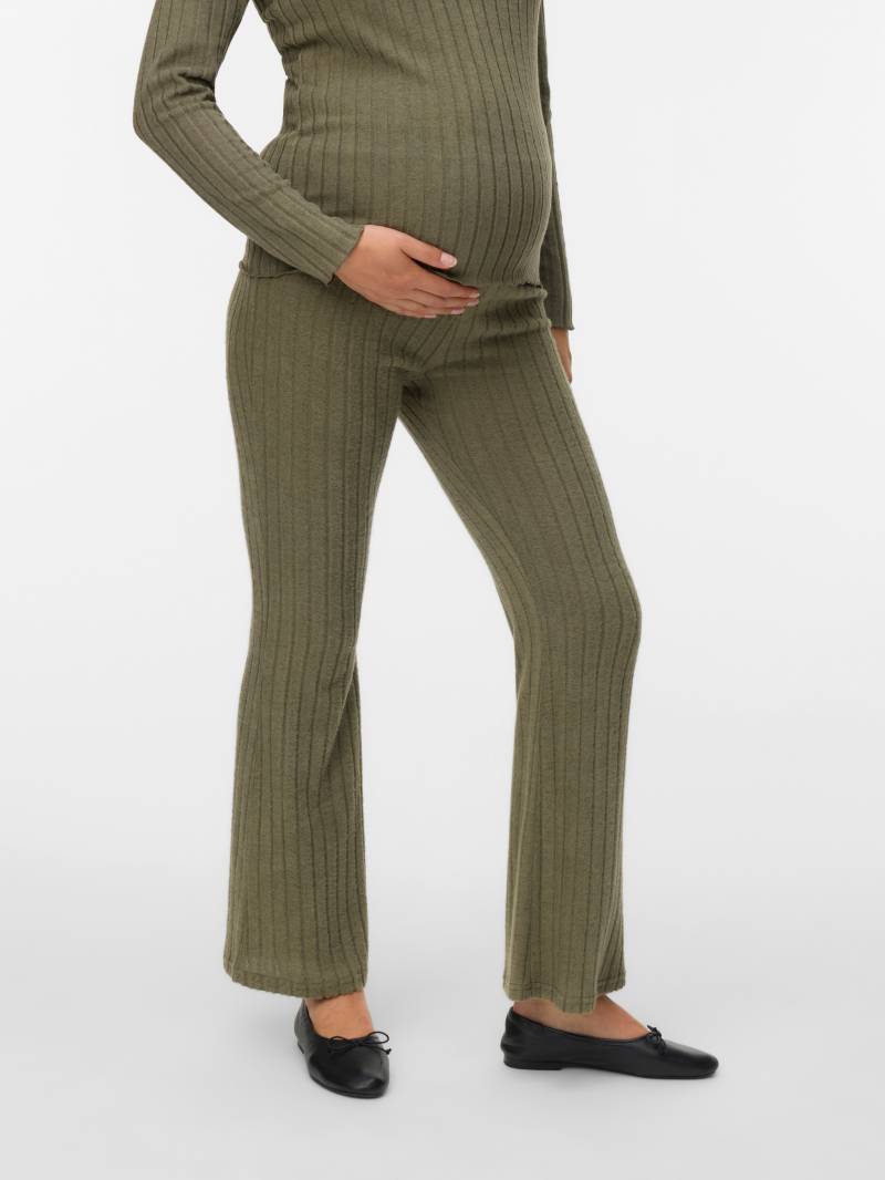 Mamalicious Stretch-Umstandshose "MLFELIZIA FLARED JRS PANTS HW NOOS" von Mamalicious