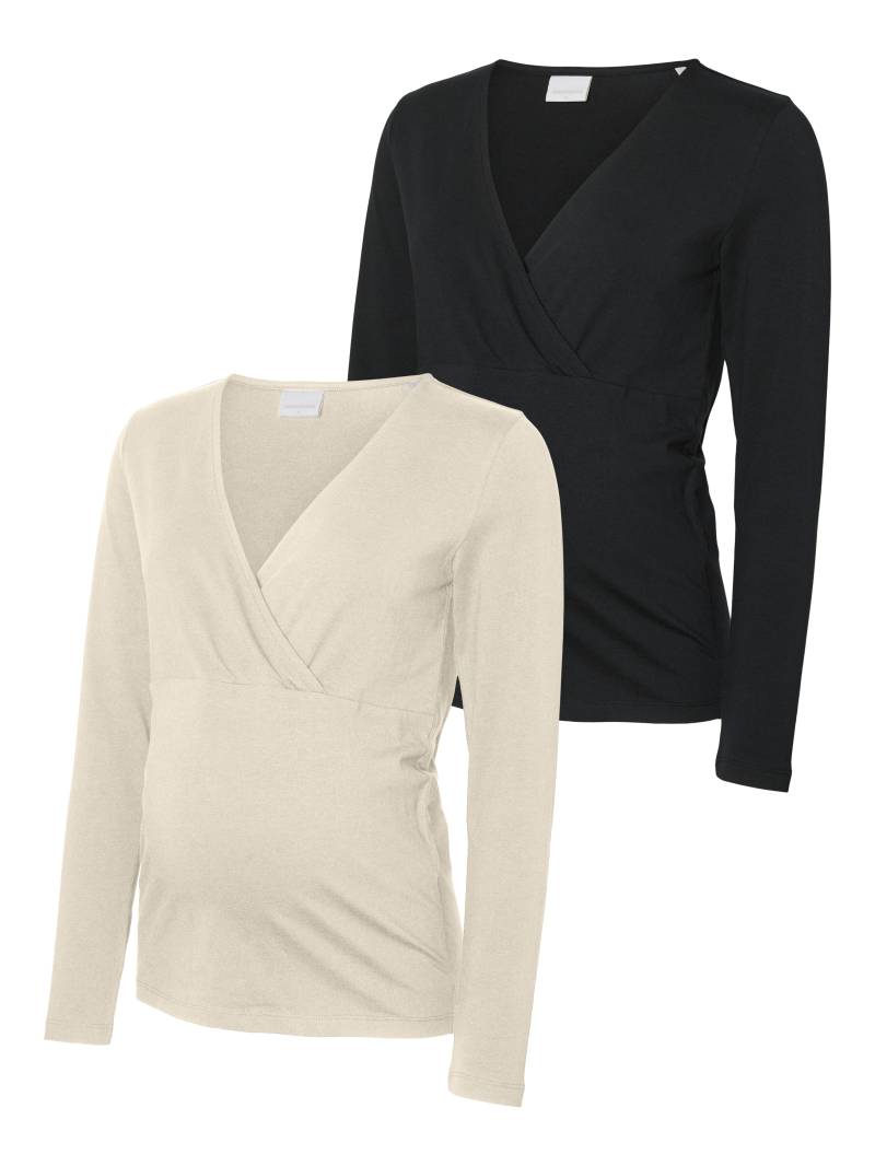 Mamalicious Umstandsshirt "MLKERRIE TESS LS JRS TOP 2-P NOOS", (Packung, 2 tlg.) von Mamalicious