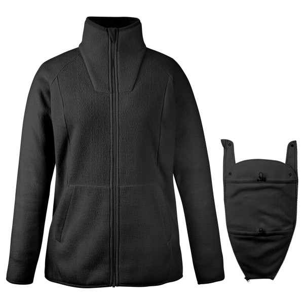 Mamalila - Women's Fleece-Tragejacke Basel - Fleecejacke Gr XS schwarz von Mamalila