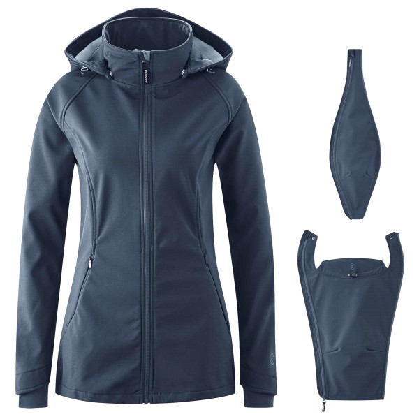 Mamalila - Women's Softshell-Tragejacke Allrounder Fit - Softshelljacke Gr S blau von Mamalila