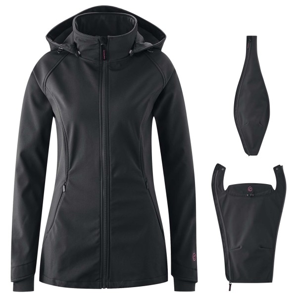 Mamalila - Women's Softshell-Tragejacke Allrounder Fit - Softshelljacke Gr XXL schwarz von Mamalila
