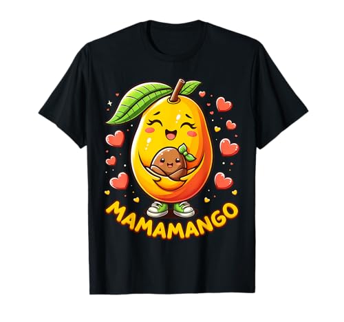 Mango Kawaii Mamamango Mama Schwangerschaft Lustig Mutter und Baby T-Shirt von Mamamango Pregnant Womens Mother's Day Apparel
