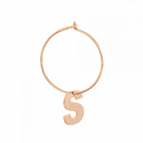 Ohrstecker Maman et Sophie Lettering OR05101S Silber platziert rosa Initiale von Maman et Sophie