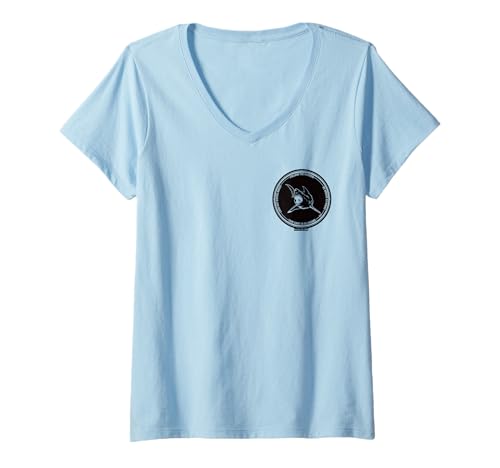 Damen Hai T-Shirt mit V-Ausschnitt Damen Hai T-Shirt mit V-Ausschnitt von Mamarra
