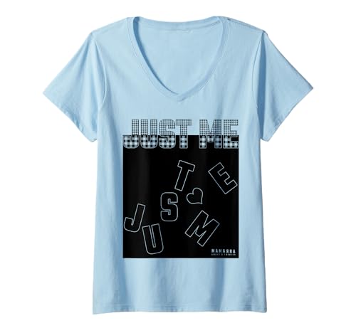 Damen Nur ich T-Shirt mit V-Ausschnitt von Mamarra