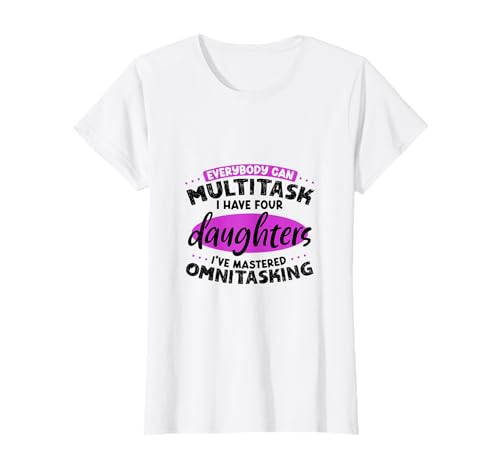 Multitasking Mama - vier Töchter T-Shirt von Mamas mit Töchtern Designs