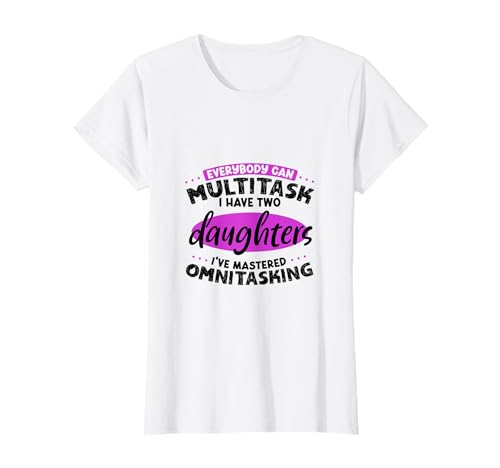 Multitasking Mama - zwei Töchter T-Shirt von Mamas mit Töchtern Designs