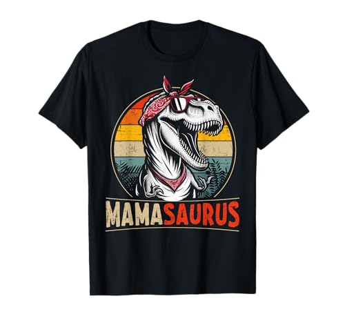 Mamasaurus Dinosaurier vintage Mama Muttertag Weihnachten T-Shirt Mamasaurus Dinosaurier vintage Mama Muttertag Weihnachten T-Shirt von Mamasaurus Mama Geburtstag Shop