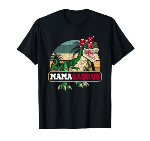 Mamasaurus T-Rex Dinosaurier Mama Saurus Familie Muttertag T-Shirt von Mamasaurus T-Rex Dinosaur Mama Saurus Family