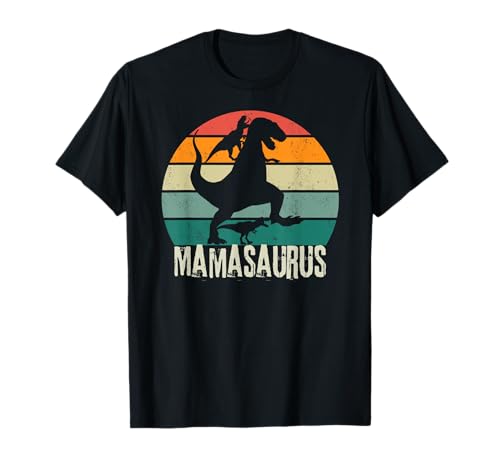 Lustiges Mama T-Shirt mit Spruch und einem Dinosaurier Mamasaurus T-Shirt von Mamasaurus Tshirt for Women