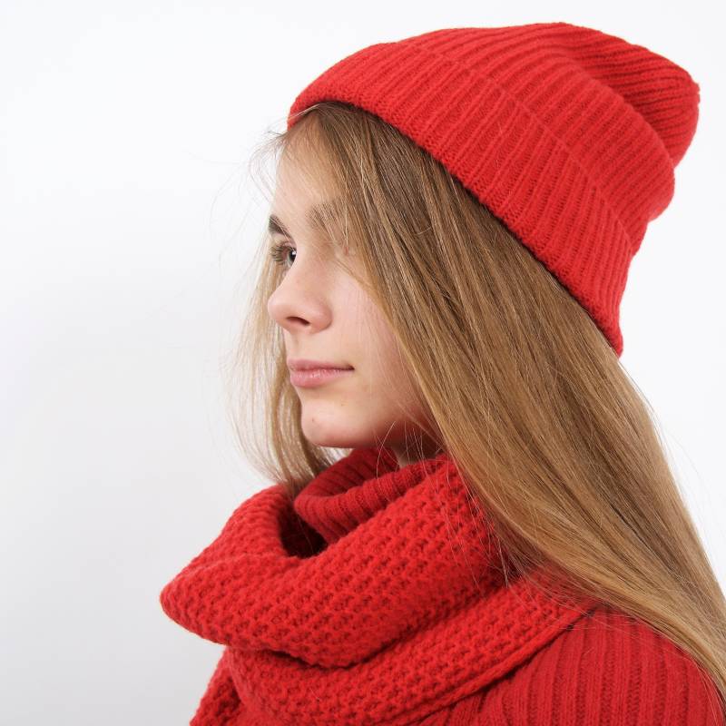 Wollschal Damenschal Merinowolle Schal Weicher Warmer Wollstola Stola von MameKnit