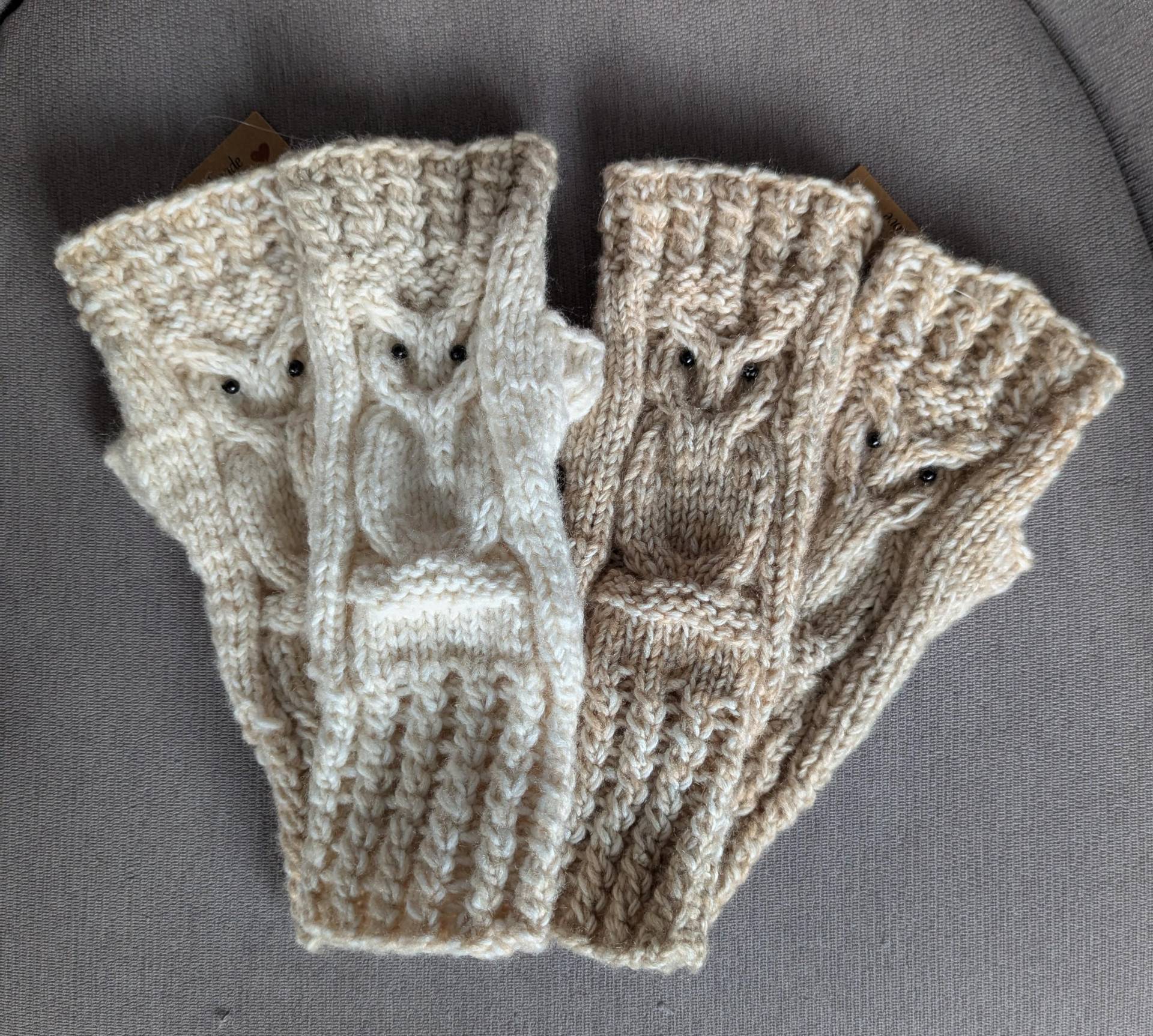 Eulenstulpen, Armstulpen, Handstulpen, Pulswärmer, Gestrickte Stulpen, Gestrickt Eulenstulpen, Armstulpen, Handstulpen, Pulswärmer, Gestrickte Stulpen, Gestrickt von MamikoHandarbeiten