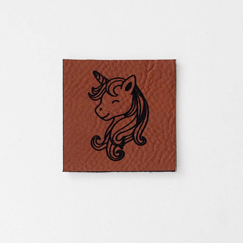 Lederlabel "Einhorn" 4 X cm Lederlabel "Einhorn" 4 X cm von MamisNaehfieber