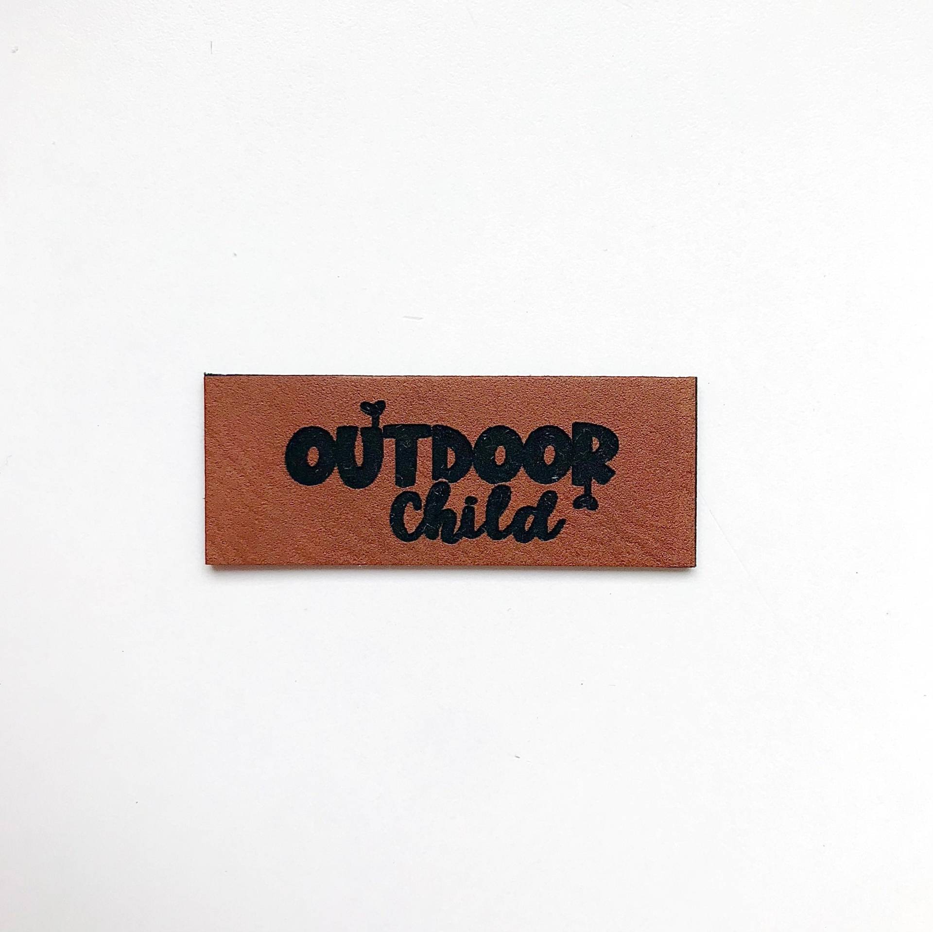 Lederlabel Outdoor Child 2 X 5 cm von MamisNaehfieber