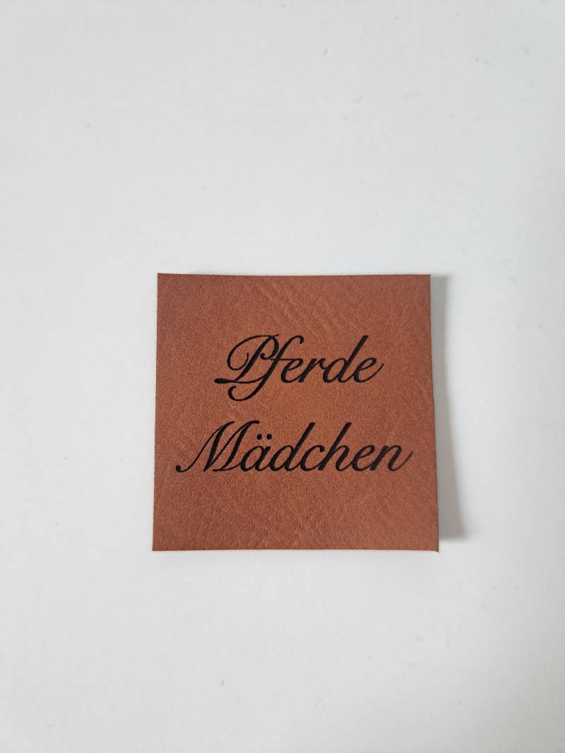 Lederlabel Pferde Mädchen 4 X cm Lederlabel Pferde Mädchen 4 X cm von MamisNaehfieber