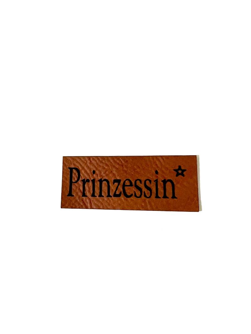 Lederlabel Prinzessin 2 X 5 cm Lederlabel Prinzessin 2 X 5 cm von MamisNaehfieber