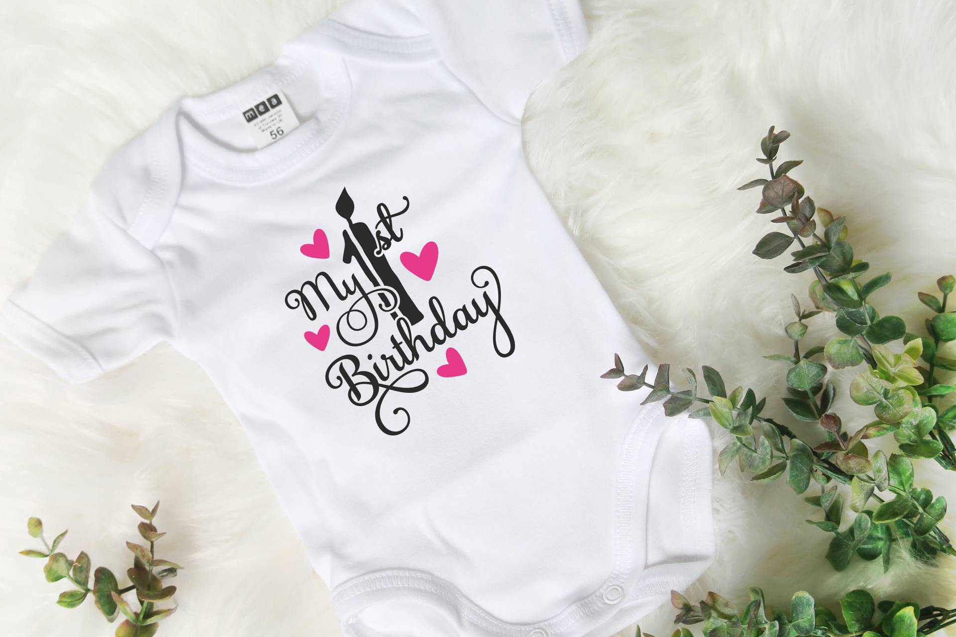 Plott, Bügelbild "My First Birthday" // Einfach Aufbügeln Verschiedene Farben Möglich von Mamitoppi