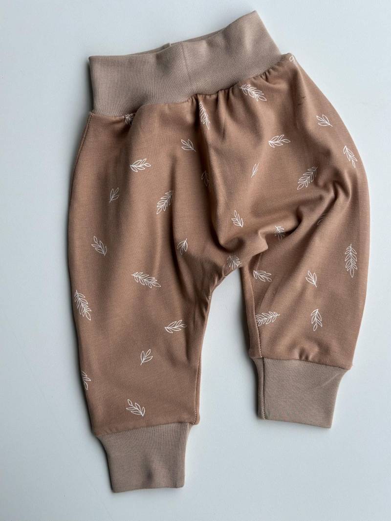 Babypumphose, Babyhose, Kinderhose, Jogginghose, 56-92, Jersey, Blätter, Herbst von MamiundTami