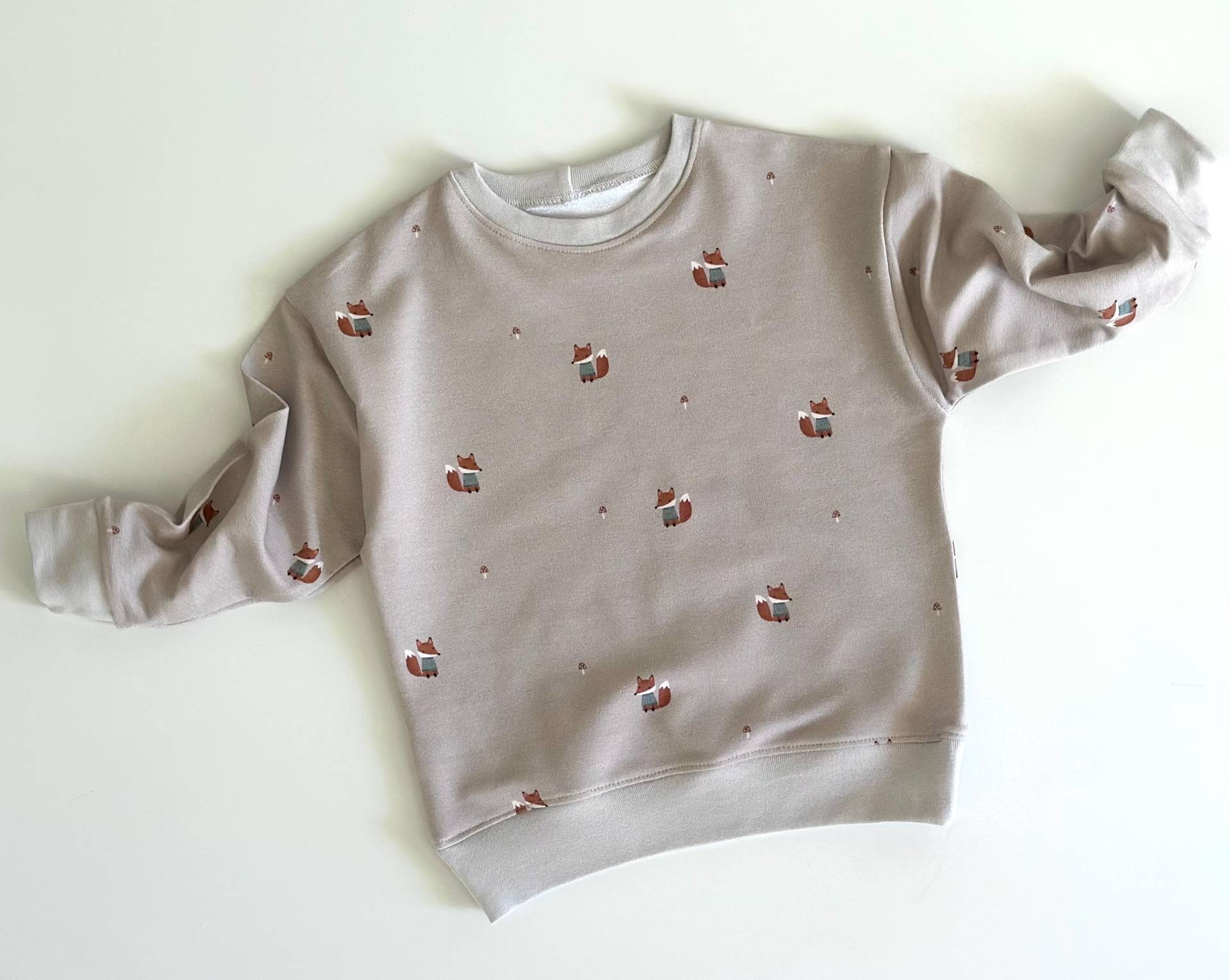 Lässiger Sweater Mit Fuchsmotiv Für Kinder, Kinderpullover, 80-128 von MamiundTami