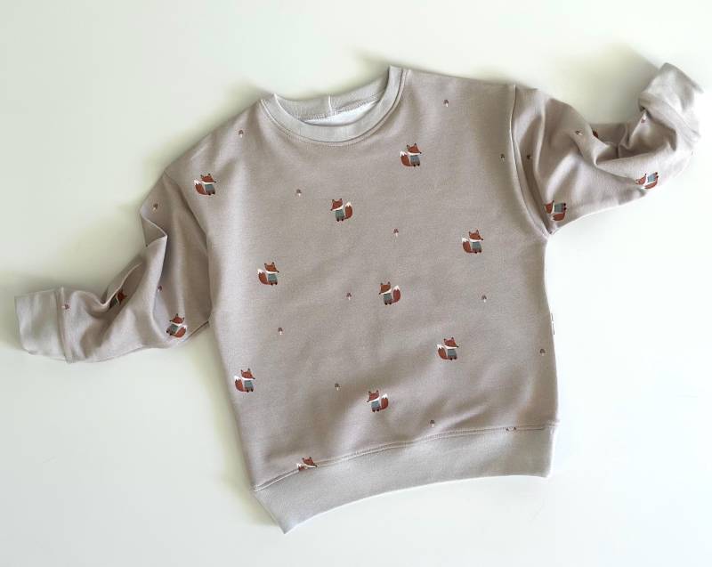 Lässiger Sweater Mit Fuchsmotiv Für Kinder, Kinderpullover, 80-128 von MamiundTami