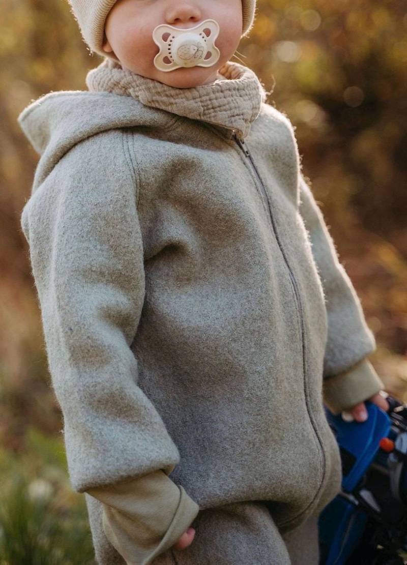 Walkoverall, Oliv, 74-104, Gefüttert, Outdooroverall Für Kinder von MamiundTami