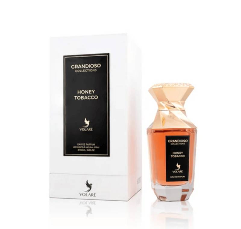 Mamlakat Al Oud Extrait Parfum GRANDIOSO KOLLEKTION HONEY TOBACCO, Luxuriöses Unisex Eau de Parfum orientalisch süß mit Tabak & Oud von Mamlakat Al Oud