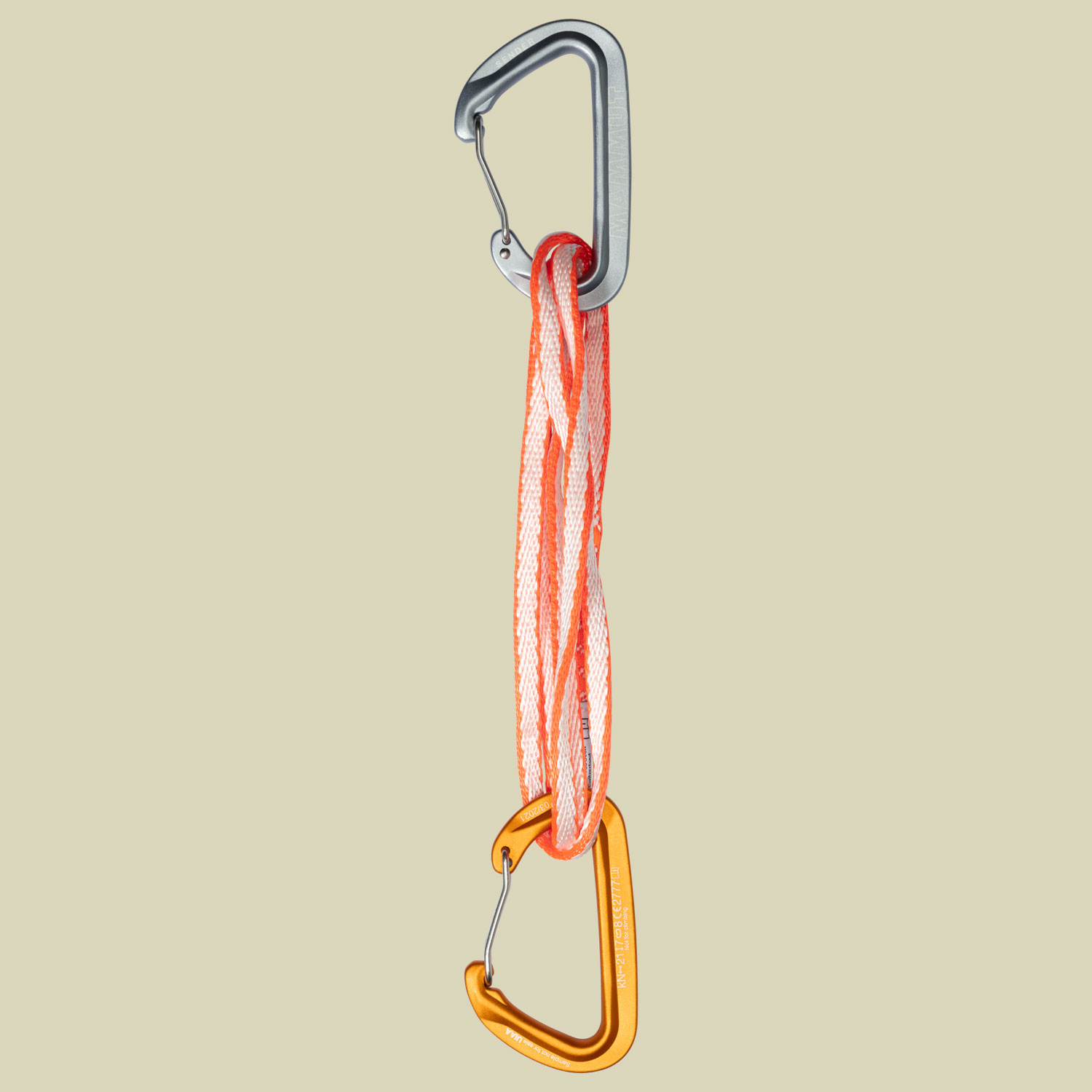 Sender Wire 60 cm Quickdraw Wire Gate/Wire Gate Größe 60 cm Farbe light grey-gold von Mammut Eiger Extreme