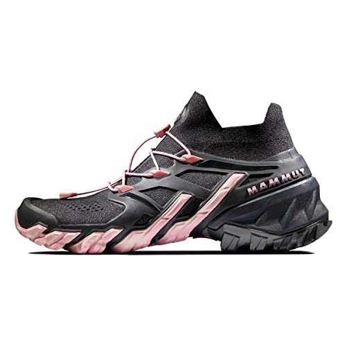 Mammut Aegility Pro Mid Dt Damen-Sneaker Kletterschuhe, Schwarz/Dunkelpuderrosa, 38 EU von Mammut