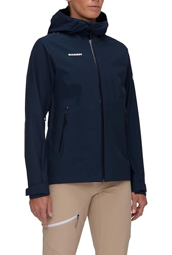 Mammut Alto Light HS Hooded Jacket Women | Outdoor Jacke für Damen, Wasserdicht, Atmungsaktiv | Marine, XS von Mammut