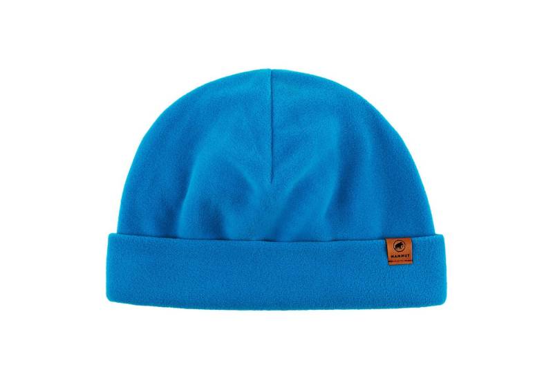 Mammut Beanie Fleece Beanie mit Logo-Patch auf Vorderseite von Mammut