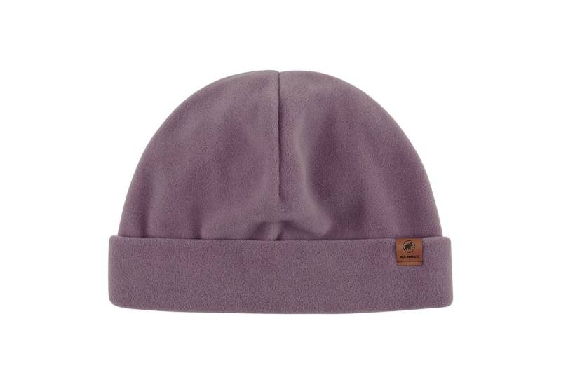 Mammut Beanie Fleece Beanie mit Logo-Patch auf Vorderseite von Mammut