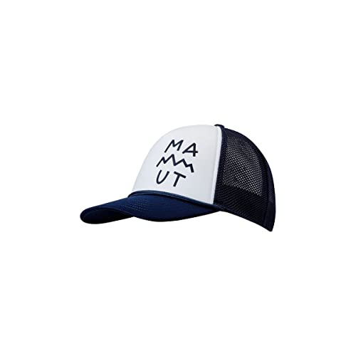 Mammut Crag Lettering Cap, Marine-White, L-XL von Mammut