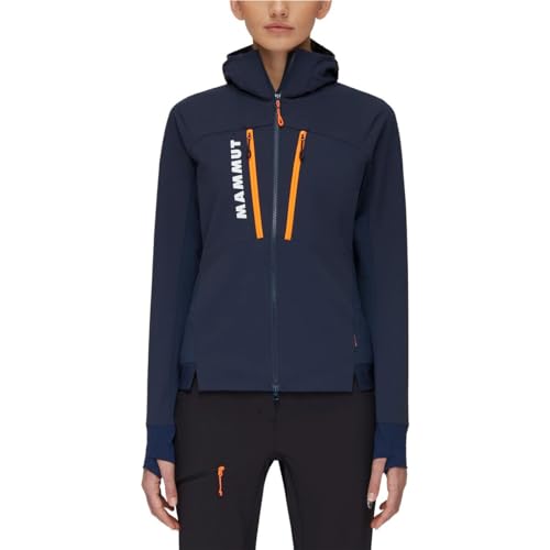 Mammut Damen Aenergy SO Hybrid Hoodie Jacke, marine-vibrant orange, M von Mammut