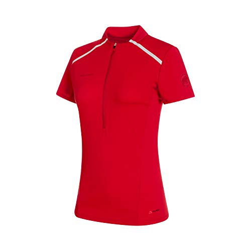 Mammut Damen Atacazo Light T-Shirt mit Reißverschluss, Rubin, L von Mammut