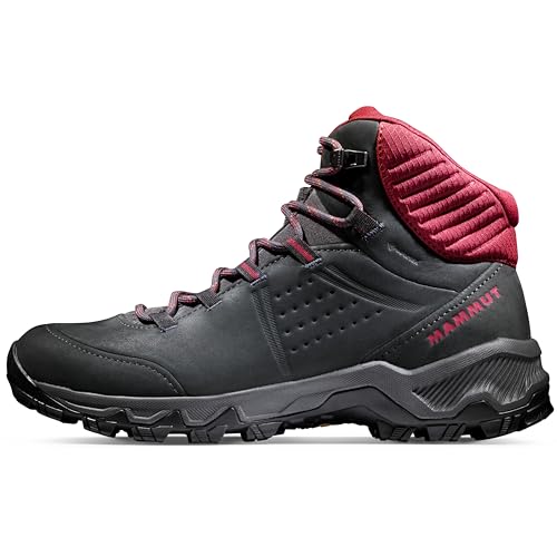 Mammut Nova IV Mid GTX Women | Wanderschuhe für Damen, Wasserdichte Trekkingschuhe, Outdoor Schuhe, Gore-Tex Bergschuhe, Sportschuhe für Hiking | Black-Blood Red, 5 von Mammut