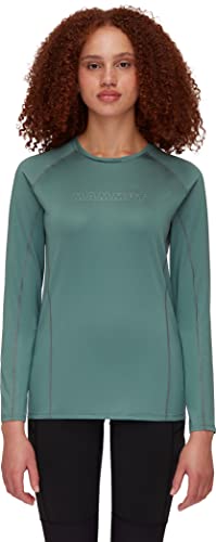 Mammut Damen Selun FL Logo Longsleeve, Dark Jade, S von Mammut